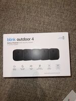Blink Outdoor 4 Never Open Battery Powered Smart Camera System Comes With Five Cameras Retails For $399.99 Asking $250 factory seal never Broken