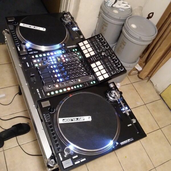 2 Reloop Turntables RP 8,000 And Rane 64 Mixer 4 Channel Plus Pioneer  SP1 Dj Controller
