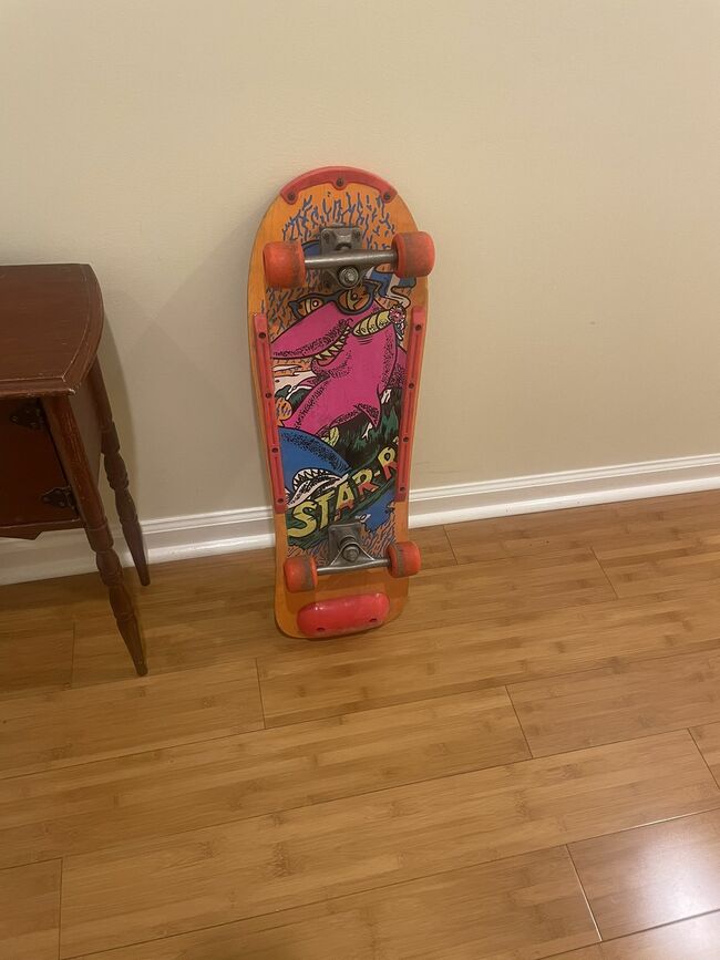 RARE VINTAGE 80'S STAR-R SHARKWITH CIGAR 30" WOODEN SKATEBOARD 🛹🛹🛹