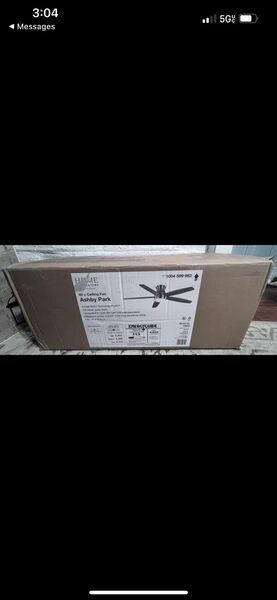 HDC Ashby Park 60 in. Color Changing Integrated LED Brushed Nickel Fan w/Remote