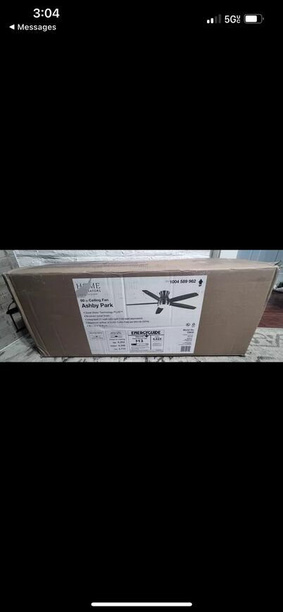 HDC Ashby Park 60 in. Color Changing Integrated LED Brushed Nickel Fan w/Remote