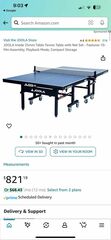 Professional Table Tennis Table with Quick Clamp Ping Pong Net and Post Set