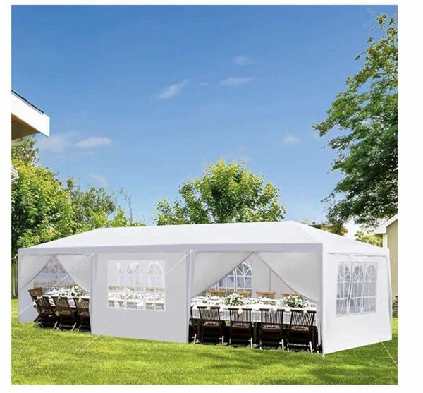 10x30 wedding party tent outdoor canopy tent  with 8 side walls white FOR SALE 🤍