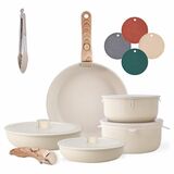 Caannasweis Pots and Pans Set, Nonstick Cookware Sets Detachable Handle, Induction Kitchen Cookware Set Non Stick with Removable Handle, RV Cookware S