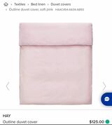 Hay Outline Duvet Cover (Soft Pink)
