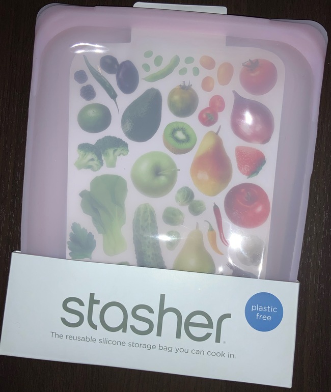 PINK STASHER SILICONE STORAGE BAG