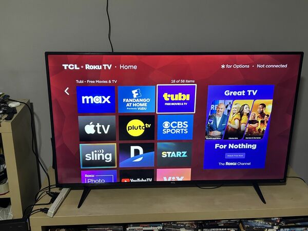 55 inch TCL 4k uhd