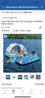 Tobin Sports 6-Person Inflatable Party Island