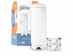 Diaper Genie Signature Gift Set | includes Easy Roll Refill with 48 Bags | Holds Up to 2256 Newborn Diapers