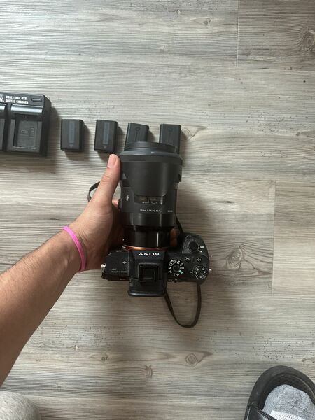 Sony A7R II with Sigma 35mm f/1.4, Rokinon 14mm f/2.8, 4 Batteries, Charging Station, and Camera Bag - Excellent Condition