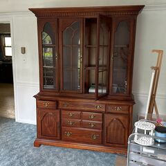 CHINA CABINET - REAL WOOD WITH LIGHT.