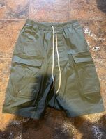 rick owen’s drop crotch cargo shorts