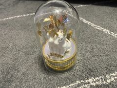 Rare Mirror Unicorn 1980s Rotating Music Box