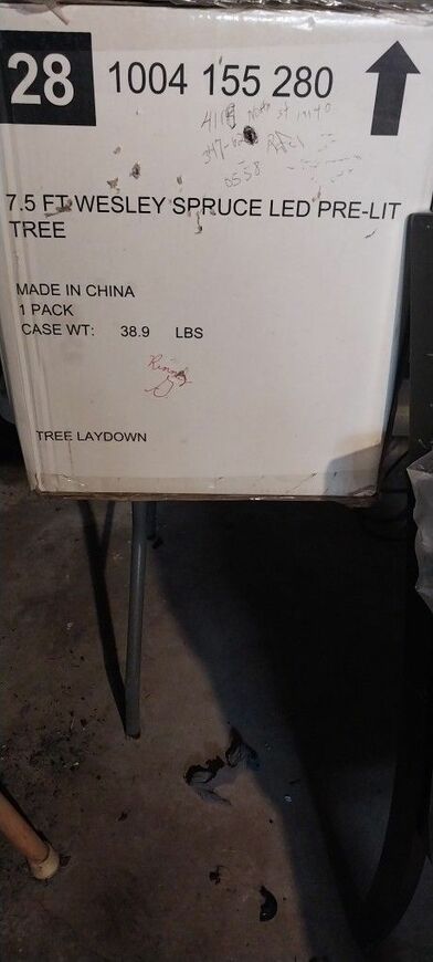 7.ft 5 inch Christmas tree.