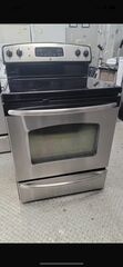 GE 30” Black and Stainless Steel Electric Stove