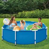 Outdoor Swimming Pool Set 8' x 30" Round Frame Above Ground  801 Gallons  with Filter Pump