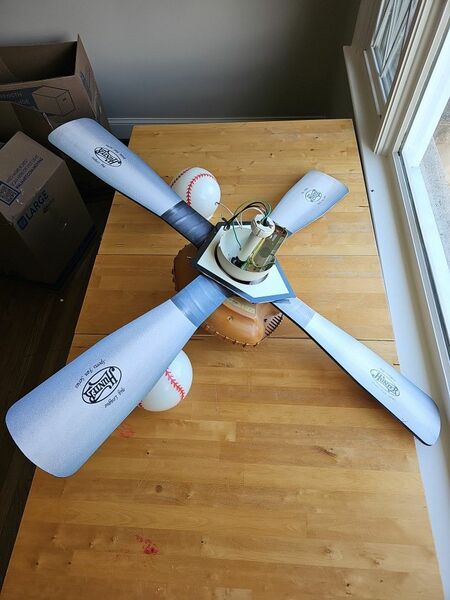 Ceiling Fan Big League Hunter Baseball With Extra Globe