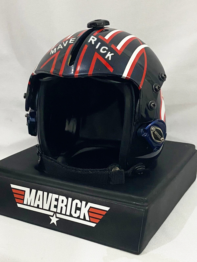 Mini Helmet Fighter Pilot Call Sign "Maverick" proof Movie top Gun 1986