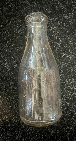 Vintage Forest Hill Farm Milk Bottle. Local History.