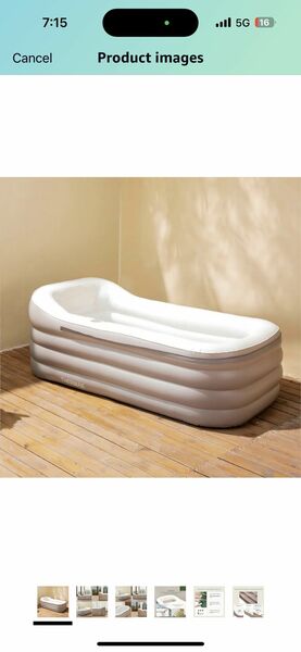 Inflatable bath tub for adults with Cordless Dual Function Electric Air Pump Free-Standing Blow Up