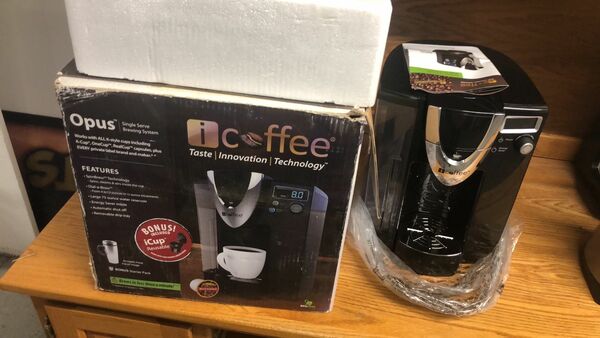 I Coffee Maker open box