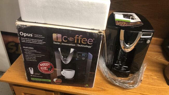 I Coffee Maker open box