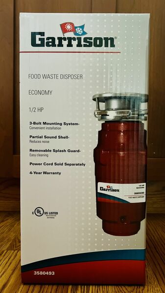 Garrison Economy Food Waste Disposer, 1/2 HP