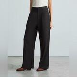 EVERLANE The Way High Drape Pant in Black Size 6 NWT Pleated Front Career Prep
