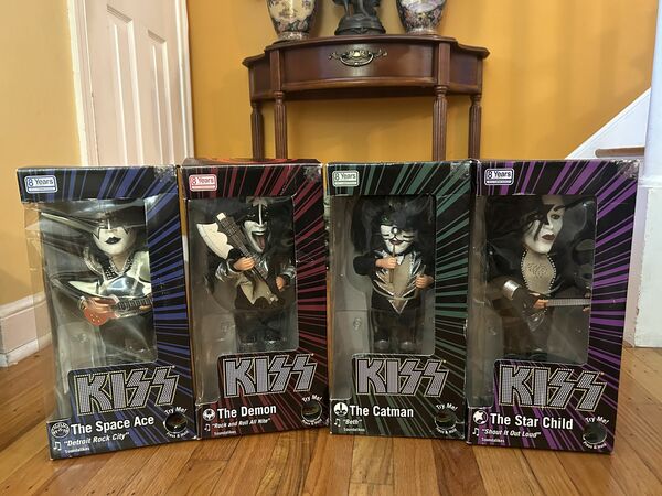 KISS Band Soundalikes 4 Figure Set Destroyer 12" Electronic Gene Ace Paul Peter
