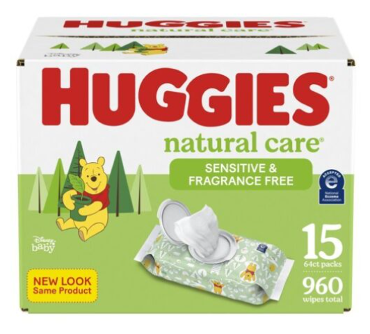 Baby Wipes Huggies Natural Care Sensitive Baby Wipes, Unscented Multiple Count