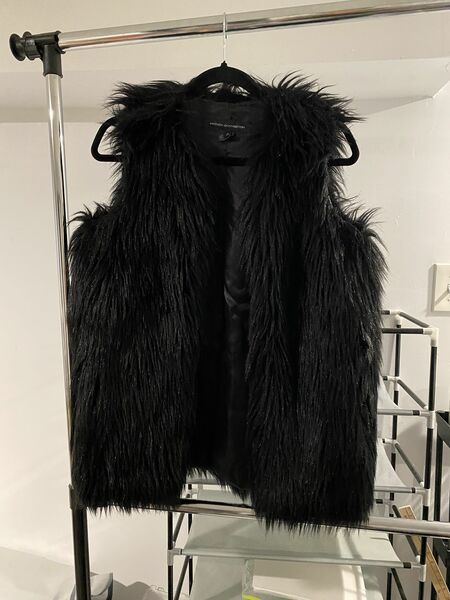 French Connection Faux Fur Vest (Size 2 - 6)