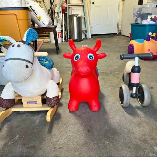 Three baby riding toy