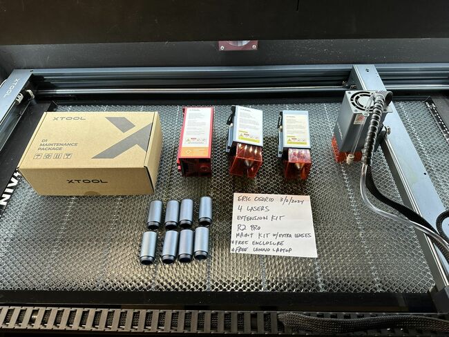 xTool D1 Pro 10w, 20w & IR (4 lasers total)