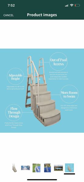 Wali In Pool Steps Above Ground