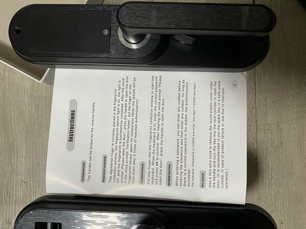Smart lock fingerprint password lock never installed