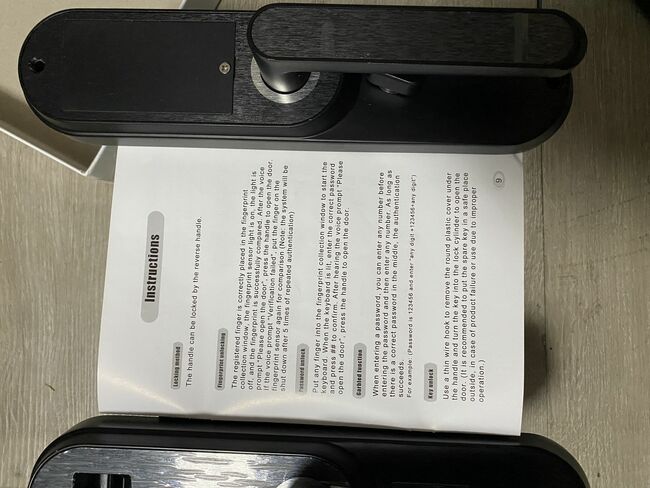 Smart lock fingerprint password lock never installed