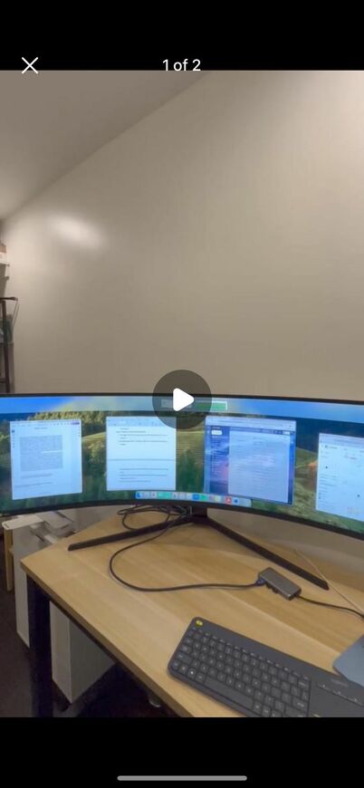 49” Samsung curved monitor