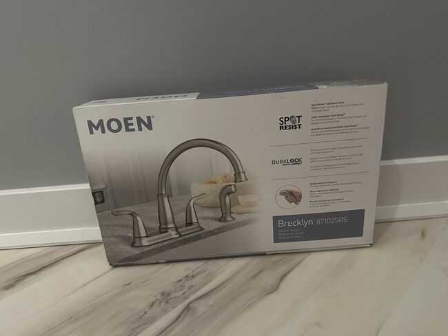 Moen Stainless Kitchen Faucet With Side Sprayer