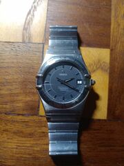 Mens Omega Constellation Perpetual Calendar Quartz Watch 18k On Clasp No Box