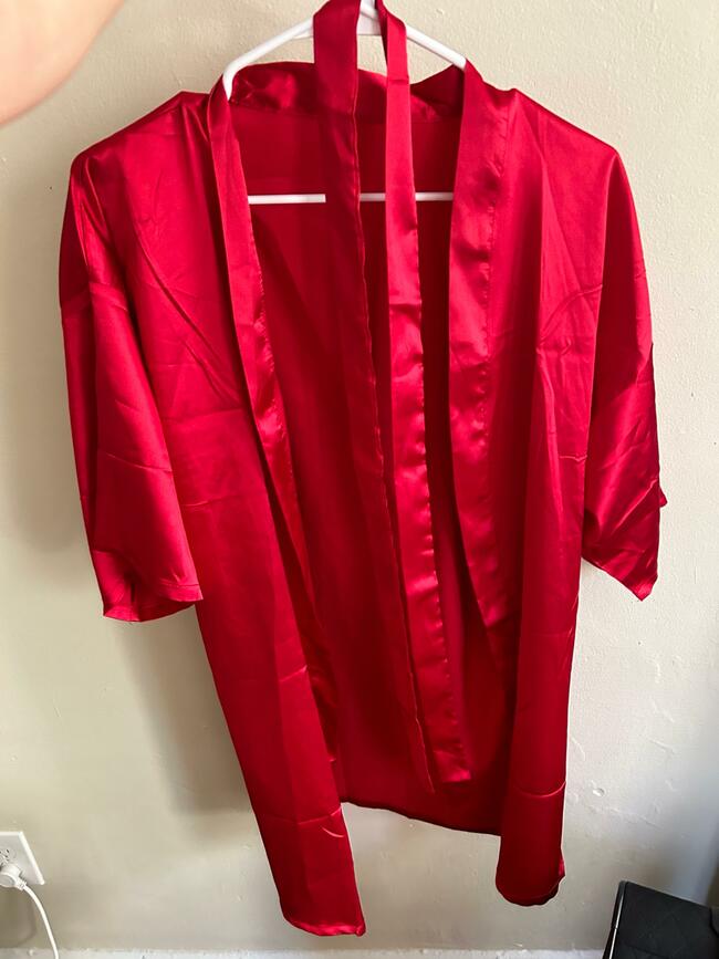 Red Satin Robe