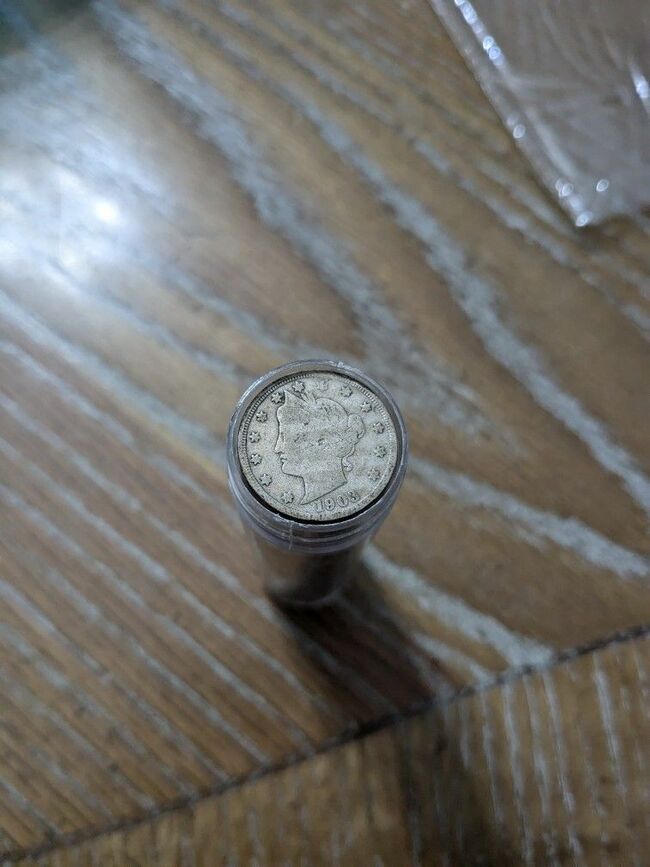 Overstuffed Roll Of 40 Plus Liberty V Nickels