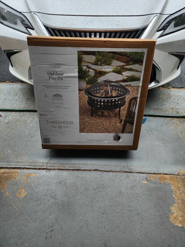 26" Round Outdoor Fire Pit