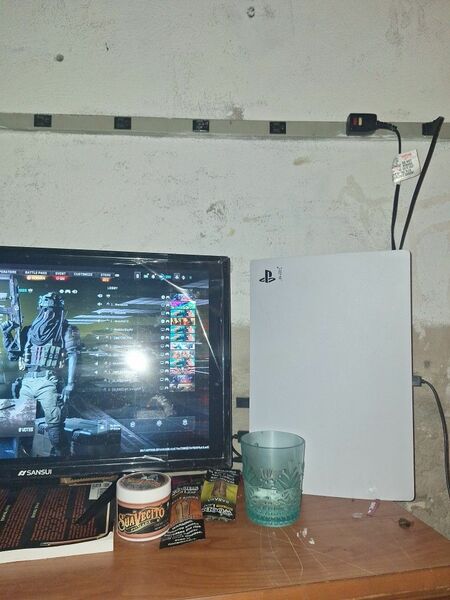 Ps5 All Wires And Remote, Plus New Screen