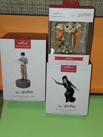 Harry Potter Bellatrix Dobby & Harry LIMITED EDITION Hallmark Ornament Combo Set