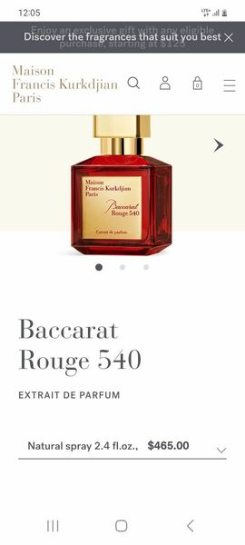 Brand New Baccarat Rouge 540