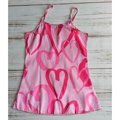 Shein Valentine's Heart Print Satin Sleep Slip Lingerie New XL