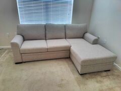 Couch Sofa With chaise Pulls Out For Sleeper