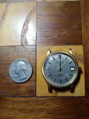 Mens Omega Constellation Electronic Chronometer *Engraved Back* No Band/Box