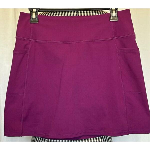 Skechers Go Walk Women's Skort Built in Mesh Shorts High Waisted Plum Medium