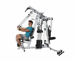 Body-Solid Multi-Station, Single Weight Stack Home Gym Machine, Arm & Leg Strength Training Functional Exercise Workout Station, 210lbs. Black Weight